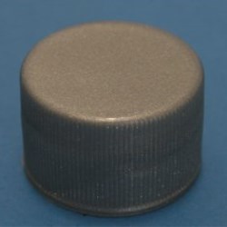 28mm 410 Silver Ribbed Cap with EPE Liner